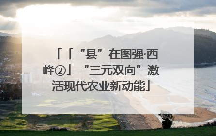 「“县”在图强·西峰②」“三元双向”激活现代农业新动能