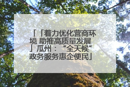 「着力优化营商环境 助推高质量发展」瓜州：“全天候”政务服务惠企便民