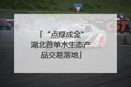 “点绿成金” 湖北首单水生态产品交易落地