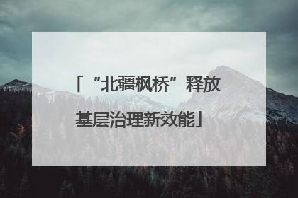 “北疆枫桥”释放基层治理新效能