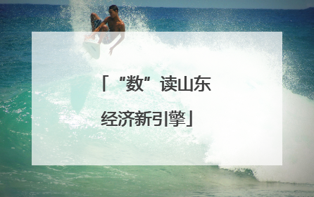 “数”读山东经济新引擎