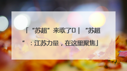 “苏超”来歌了⑪｜“苏超”：江苏力量，在这里聚焦