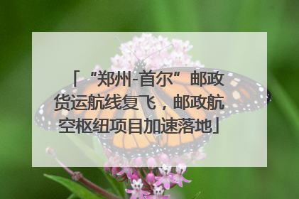 “郑州-首尔”邮政货运航线复飞，邮政航空枢纽项目加速落地