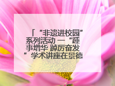 “非遗进校园”系列活动 一“踵事增华 踔厉奋发”学术讲座在景德镇陶大成功举办（图）