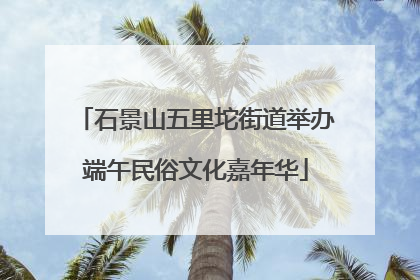 石景山五里坨街道举办端午民俗文化嘉年华