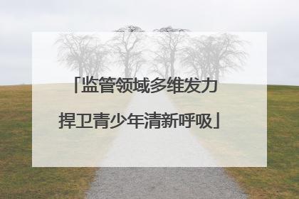 监管领域多维发力 捍卫青少年清新呼吸