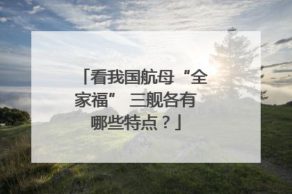 看我国航母“全家福” 三舰各有哪些特点？