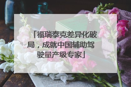 福瑞泰克差异化破局，成就中国辅助驾驶量产级专家