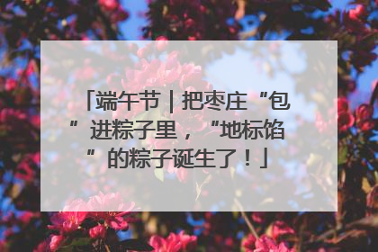 端午节｜把枣庄“包”进粽子里，“地标馅”的粽子诞生了！