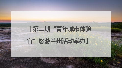 第二期“青年城市体验官”悠游兰州活动举办