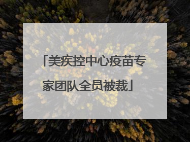美疾控中心疫苗专家团队全员被裁