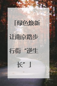 绿色焕新让南京路步行街“逆生长”