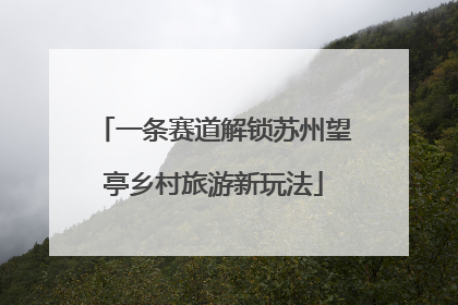 一条赛道解锁苏州望亭乡村旅游新玩法