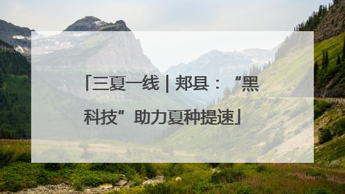 三夏一线｜郏县：“黑科技”助力夏种提速