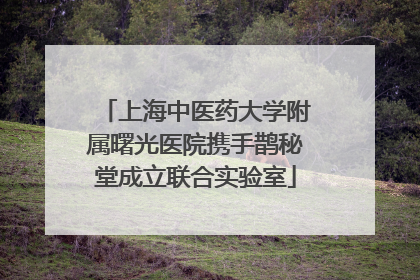 上海中医药大学附属曙光医院携手鹊秘堂成立联合实验室