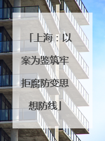 上海：以案为鉴筑牢拒腐防变思想防线