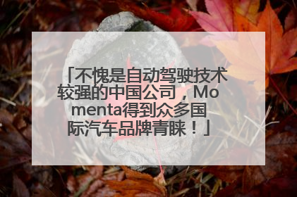 不愧是自动驾驶技术较强的中国公司，Momenta得到众多国际汽车品牌青睐！