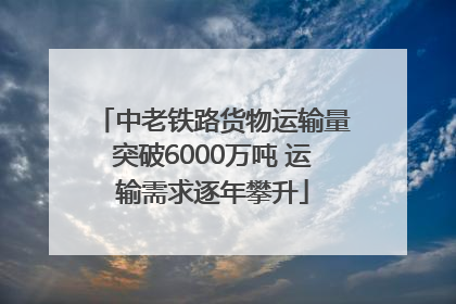 中老铁路货物运输量突破6000万吨 运输需求逐年攀升