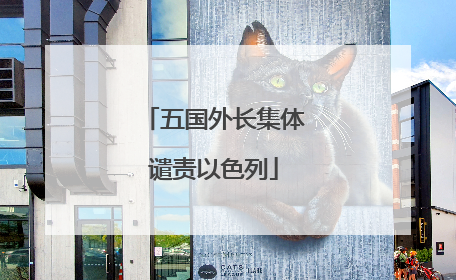 五国外长集体谴责以色列