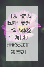 从“静态陈列”变为“动态体验” 湖北打造沉浸式非遗盛宴