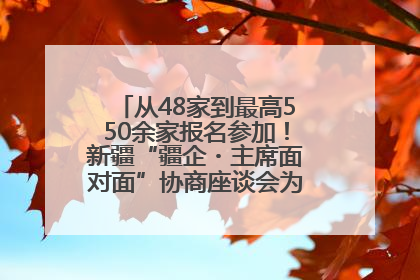 从48家到最高550余家报名参加！新疆“疆企・主席面对面”协商座谈会为何如此受欢迎？