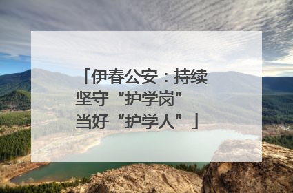 伊春公安：持续坚守“护学岗” 当好“护学人”