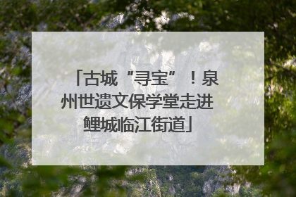 古城“寻宝”！泉州世遗文保学堂走进鲤城临江街道