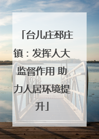 台儿庄邳庄镇：发挥人大监督作用 助力人居环境提升
