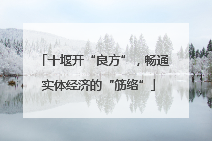十堰开“良方”，畅通实体经济的“筋络”