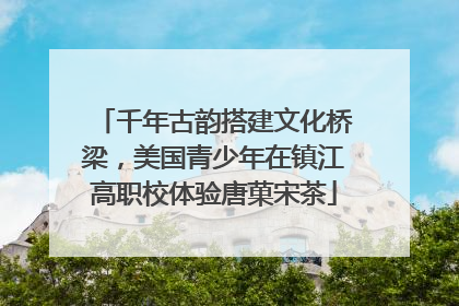 千年古韵搭建文化桥梁，美国青少年在镇江高职校体验唐菓宋茶