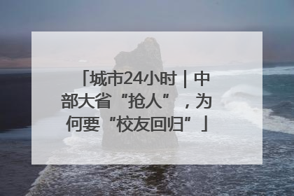 城市24小时｜中部大省“抢人”，为何要“校友回归”