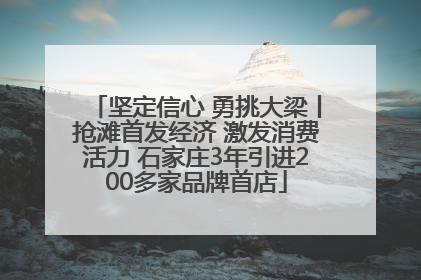 坚定信心 勇挑大梁丨抢滩首发经济 激发消费活力 石家庄3年引进200多家品牌首店