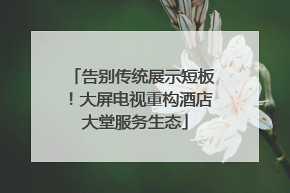 告别传统展示短板！大屏电视重构酒店大堂服务生态
