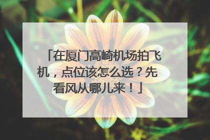 在厦门高崎机场拍飞机，点位该怎么选？先看风从哪儿来！