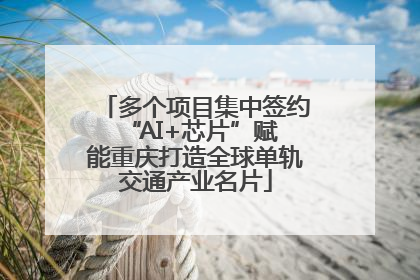 多个项目集中签约 “AI+芯片”赋能重庆打造全球单轨交通产业名片