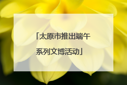 太原市推出端午系列文博活动