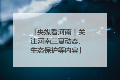 央媒看河南｜关注河南三夏动态、生态保护等内容