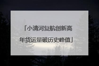 小清河复航创新高 年货运量破历史峰值