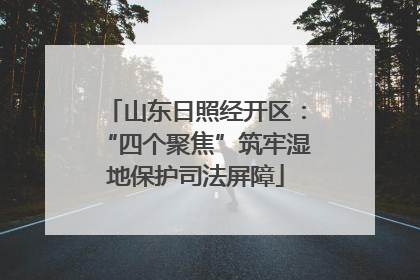 山东日照经开区：“四个聚焦”筑牢湿地保护司法屏障