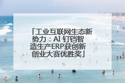 工业互联网生态新势力：AI 钉铛智造生产ERP获创新创业大赛优胜奖