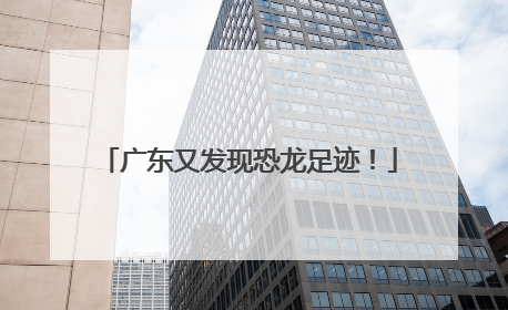 广东又发现恐龙足迹！