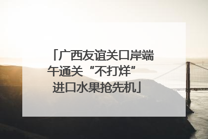广西友谊关口岸端午通关“不打烊” 进口水果抢先机