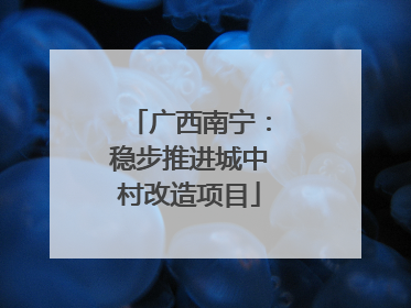 广西南宁：稳步推进城中村改造项目