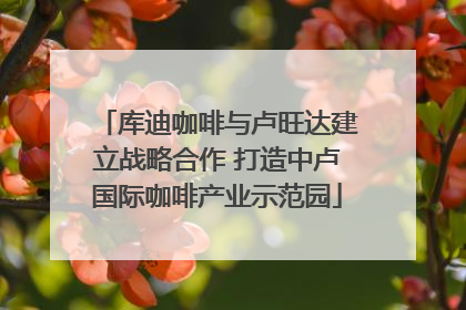 库迪咖啡与卢旺达建立战略合作 打造中卢国际咖啡产业示范园