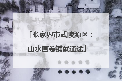 张家界市武陵源区：山水画卷铺就通途