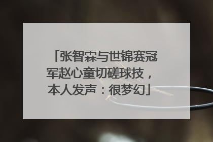 张智霖与世锦赛冠军赵心童切磋球技，本人发声：很梦幻