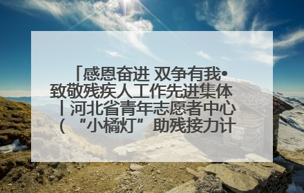 感恩奋进 双争有我•致敬残疾人工作先进集体丨河北省青年志愿者中心（“小橘灯”助残接力计划实施团队）：用温暖陪伴，守护特殊孩子成长