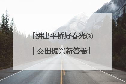 拼出平桥好春光③｜交出振兴新答卷