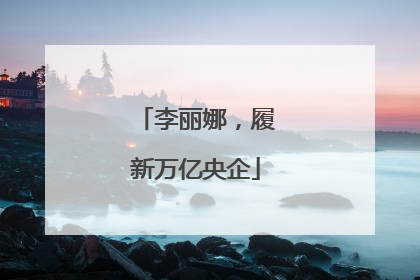 李丽娜，履新万亿央企