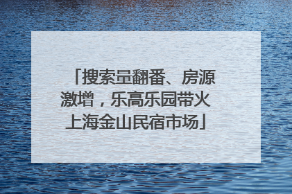 搜索量翻番、房源激增，乐高乐园带火上海金山民宿市场